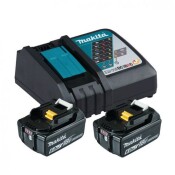 Комплект Makita - две батерии 18V, 6Ah BL1860B и зарядно DC18RC