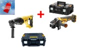 Акумулаторен к-кт Dewalt - перфоратор DCH133NT и ъглошлайф DCG405NT