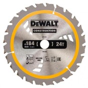 Диск циркулярен Dewalt DT1951 за дърво 184x20x1.8мм, 24z