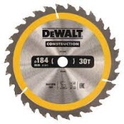 Диск циркулярен Dewalt за рязане на дърво 184х16х2.6 мм, 30z