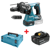 Акумулаторен перфоратор Makita DHR243Z с една батерия 18 V 5 Ah и куфар Makpac