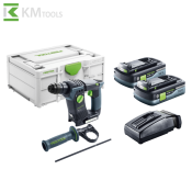 Акумулаторен перфоратор Festool BHC 18-Basic с две батерии 4.0 Ah и зарядно