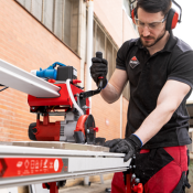 Машина Rubi за рязане на строителни материали циркулярна с водеща греда 1800 W, ф 125 мм, 1240 мм, DL-125 1200