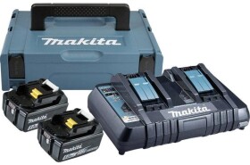 Комплект Makita - две батерии 18V, 5Ah BL1850B и двойно зарядно DC18RD