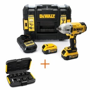 Акумулаторен гайковерт Dewalt DCF899P2 + к-кт ударни вложки