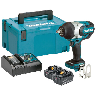 Ударен акумулаторен гайковерт Makita DTW1002RTJ, 18.0V, 5.0Ah, 1/2"