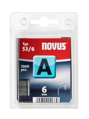 Скоби за такери Type A53, 11.3х6х0.75 мм, 1000 бр. Novus