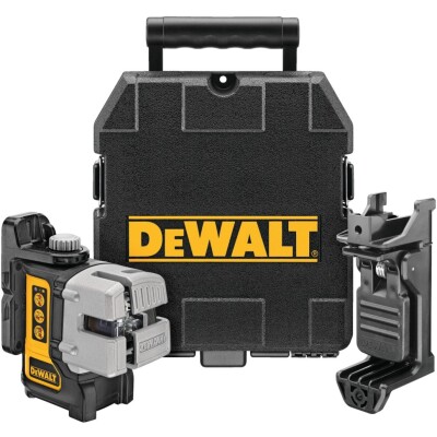 Линеен лазерен нивелир с 3 лъча 15 м, 0.3 мм/м Dewalt DW089K