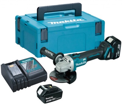 Ъглошлайф акумулаторен безчетков Makita DGA506RFE, 18V 3.0Ah