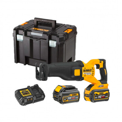 Трион саблен акумулаторен Dewalt DCS389T2, 54V 2.0Ah