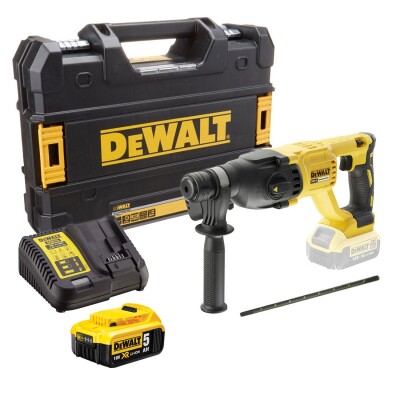 Акумулаторен перфоратор Dewalt DCH133P1, 18V, 5.0Ah