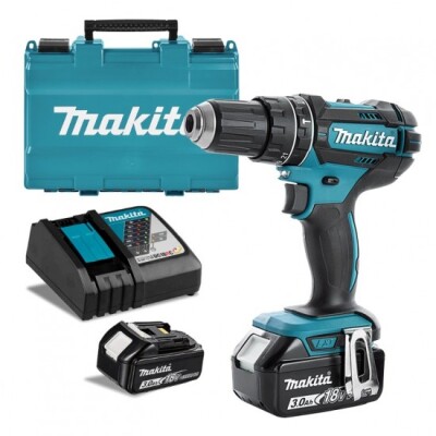 Винтоверт ударен акумулаторен Makita DHP482RFE, 18.0 V, 3.0Ah
