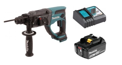 Перфоратор акумулаторен Makita DHR202Z, 18V с батерия 5.0Аh и зарядно