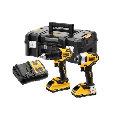 Комплект акумулаторни винтоверти DeWALT DCK2062L2T, 18V, 3.0Ah