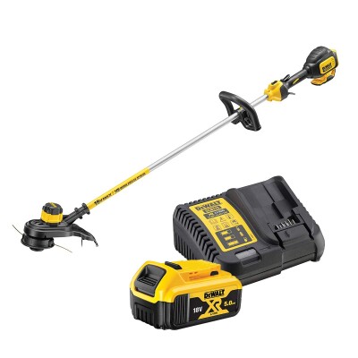 Коса акумулаторна DeWALT DCM561P1 тип тример с 1 батерия и зарядно, 18V, 5Ah