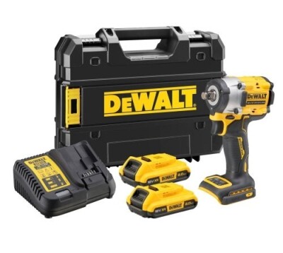 Гайковерт акумулаторен DeWALT DCF922D2T, 18V, 2.0Ah, 1/2", 406Nm