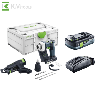 Акумулаторен винтоверт Festool DURADRIVE DWC 18-4500 Basic с батерия 18 V 3 Ah и зарядно