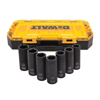 Комплект ударни вложки DeWALT 17-24 мм, 1/2" DWMT74737-0