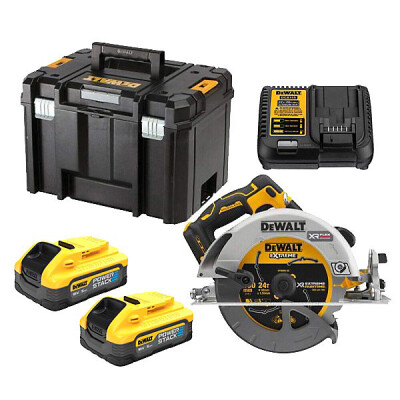 Акумулаторен ръчен циркуляр DeWALT DCS573H2T, Ф 190мм, 18V, 5Ah