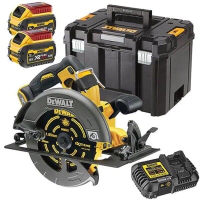 Акумулаторен ръчен циркуляр DeWALT DCS578T2, Ф 190мм, 54V, 6Ah
