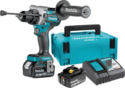 Акумулаторен ударен винтоверт Makita DHP486RTJ, 18V, 5Ah