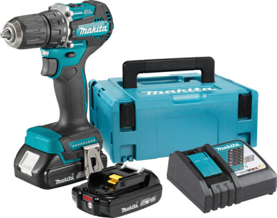 Акумулаторен безчетков винтоверт Makita DDF487RAJ с 2 батерии и зарядно 18 V