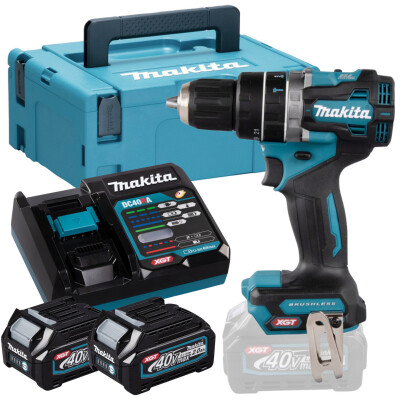 Акумулаторен ударен винтоверт Makita HP002GA201 с 2 батерии и зарядно 40 V