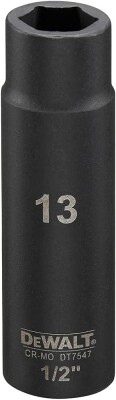 Вложка ударна удължена DeWALT 13 мм 1/2" DT7547