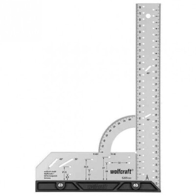 Прав ъгъл с ъгломер 200x300 мм Wolfcraft