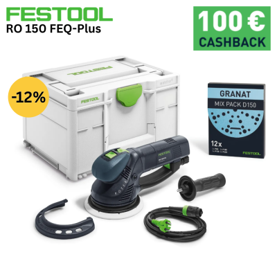 Комбиниран ротационен шлайф FESTOOL ROTEX RO 150 FEQ-Plus