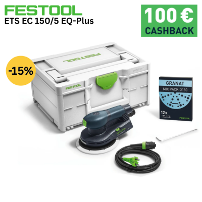 Ексцентършлайф FESTOOL безчетков ETS EC 150/5 EQ-Plus