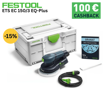 Ексцентършлайф FESTOOL безчетков ETS EC 150/3 EQ-Plus