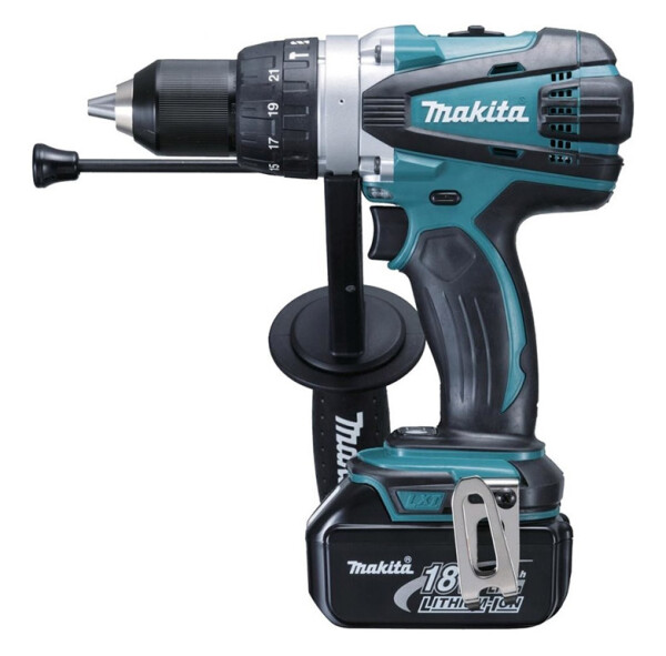 Винтоверт ударен акумулаторен Makita DHP458RFJ, 18.0 V, 3.0 Ah