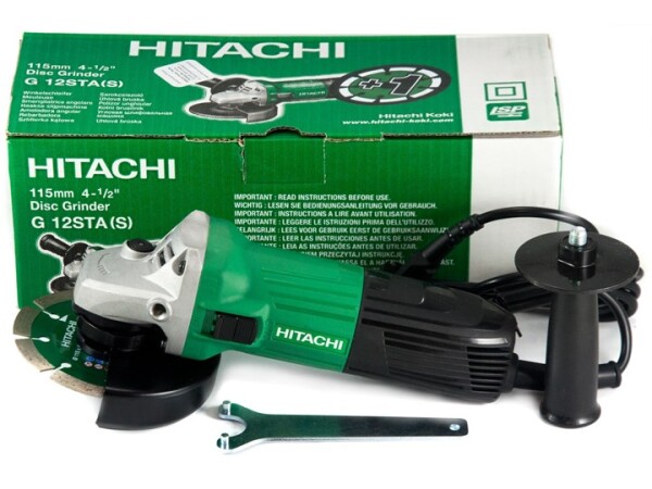 Ъглошлайф електрически HiKOKI (Hitachi) G12STA, 600 W, ф 115мм