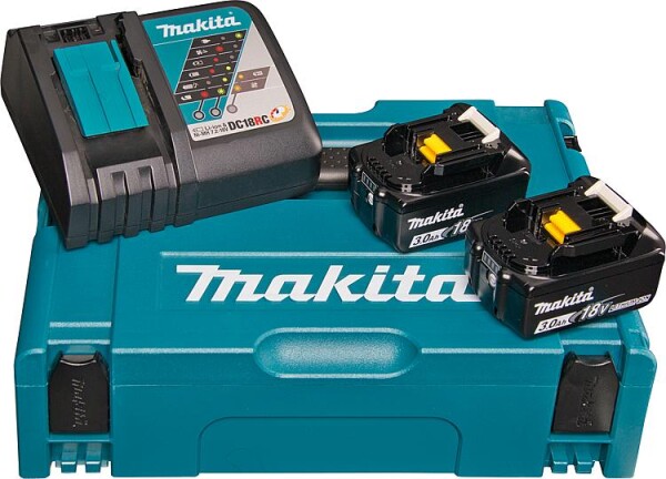 Комплект Makita - две батерии 18V, 3Ah BL1830 и зарядно DC18RC