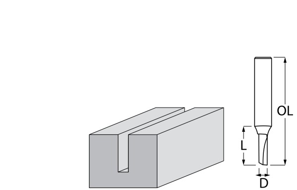 Фрезер за дърво профилен прав, без лагер ф 4х13 мм, 51 мм, ф 8 мм Makita