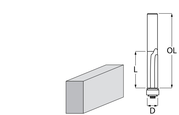 Фрезер за дърво профилен за подравняване, с лагер ф 9.5х26 мм, 67 мм, ф 8 мм Makita
