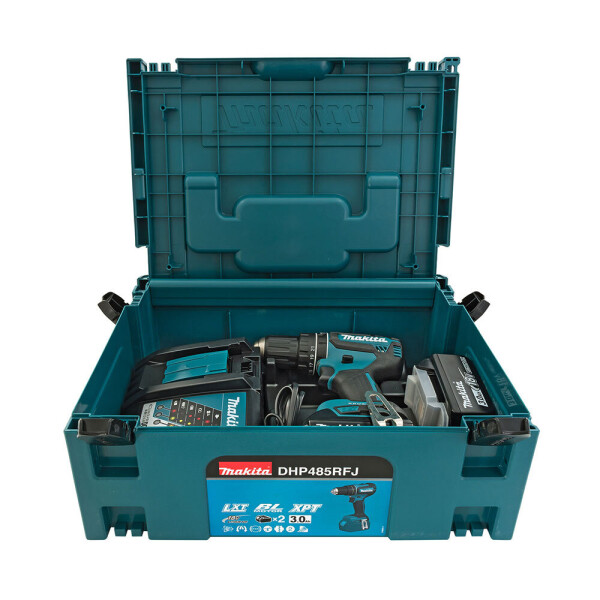 Акумулаторен ударен винтоверт Makita DHP485RFJ, 18V, 3.0Ah