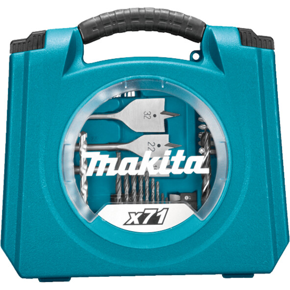 Комплект накрайници и свредла Makita 71 бр. 1/4", D-47145