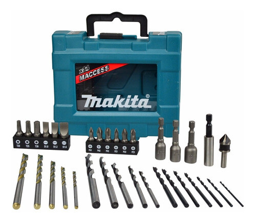 Комплект накрайници (битове) и свредла Makita, 34 бр, 1/4"