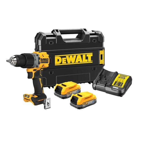 Винтоверт ударен акумулаторен DeWalt DCD805E2T, 18V, 1.7Ah, 90Nm