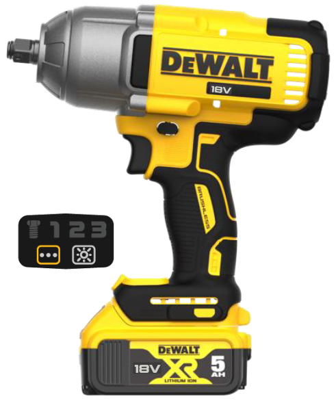 Акумулаторен гайковерт DeWALT DCF900P2T , 18V 5.0Ah, 1898 Nm