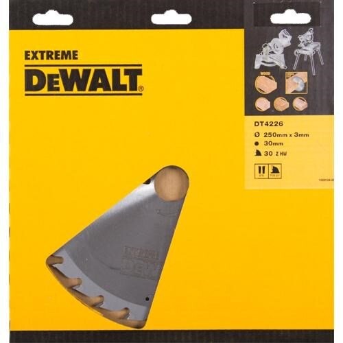 Диск циркулярен Dewalt за рязане на дърво 250x30x3мм, 30z