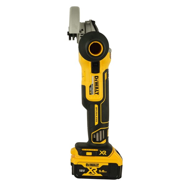 Акумулаторен ъглошлайф безчетков DeWALT DCG405P2, 18V, 5.0 Ah, 125мм