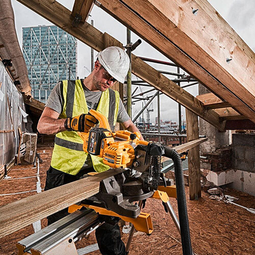 Циркуляр настолен акумулаторен Dewalt DCS777N, 54V, ф 216мм