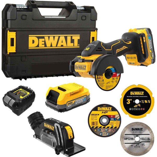 Циркуляр ръчен акумулаторен Dewalt DCS438E2T, 18V, 2.0Ah, ф 76мм
