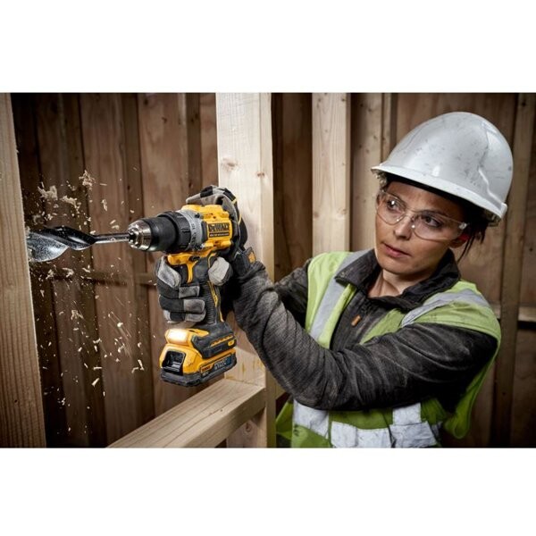 Винтоверт акумулаторен DeWALT DCD800E1T, 18V, 1.7Ah, 90Nm