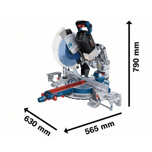 Акумулаторен настолен циркуляр Bosch GCM18V-305 GDC, 18V, 12Ah, ф 305мм