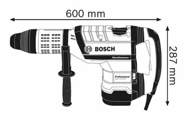 Перфоратор Bosch GBH 12-52 DV, SDS-max, 1700 W, 19 J