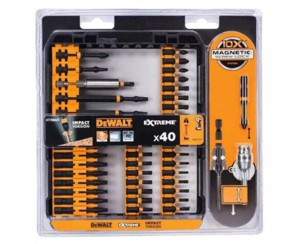 Комплект ударни битове с магнитен държач 40 бр. DeWALT DT70602Т